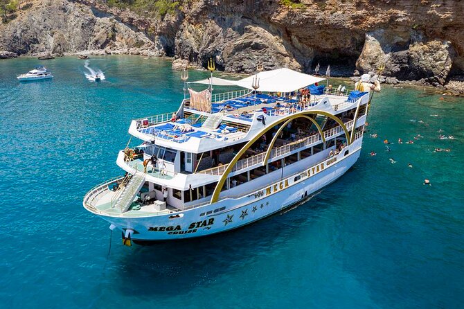 From Antalya To Kemer Mega Star Boat Trip w/Free Transfer - The Foam Party and Onboard Entertainment