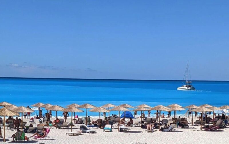 From Argostoli: Melissani Lake and Myrtos Beach Guided Tour - Key Points