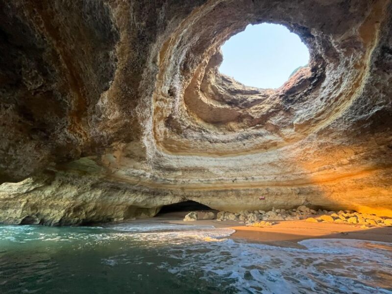 From Armação de Pêra: Private Benagil Caves Sunset Tour - The Scenic Journey Along the Algarve Coast