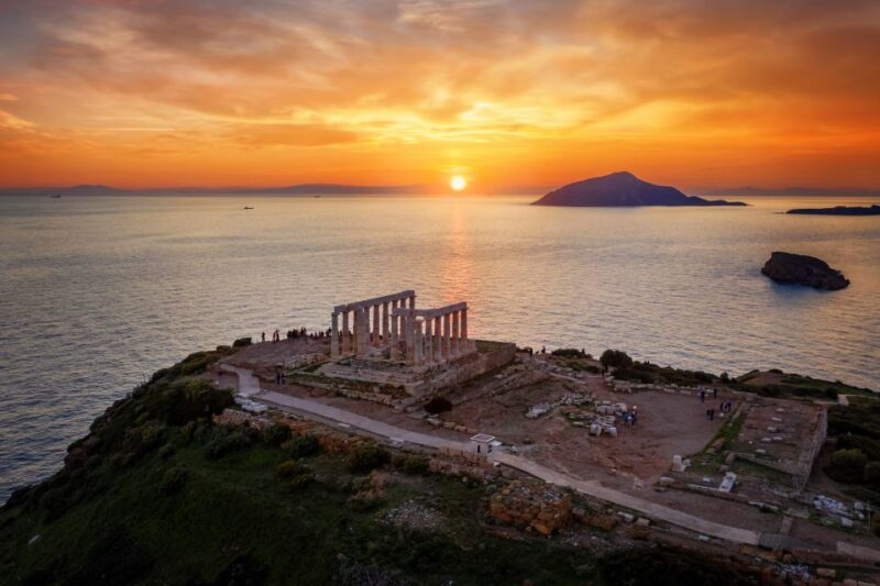 From Athens: Private Cape Sounion Sunset Tour with Transfer - Sunset Viewing at Cape Sounion