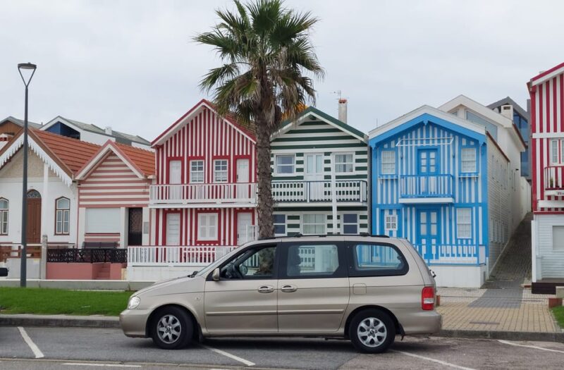 From Aveiro/Ilhavo: Barra, Costa Nova, and Vista Alegre Tour - Walking Through Costa Nova’s Colorful Wooden Houses