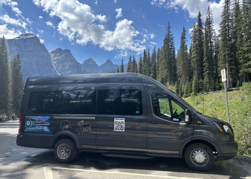 From Banff/Canmore: Moraine Lake, Lake Louise 1.5 hrs Each - The Comfort and Convenience of the Shuttle Vehicle