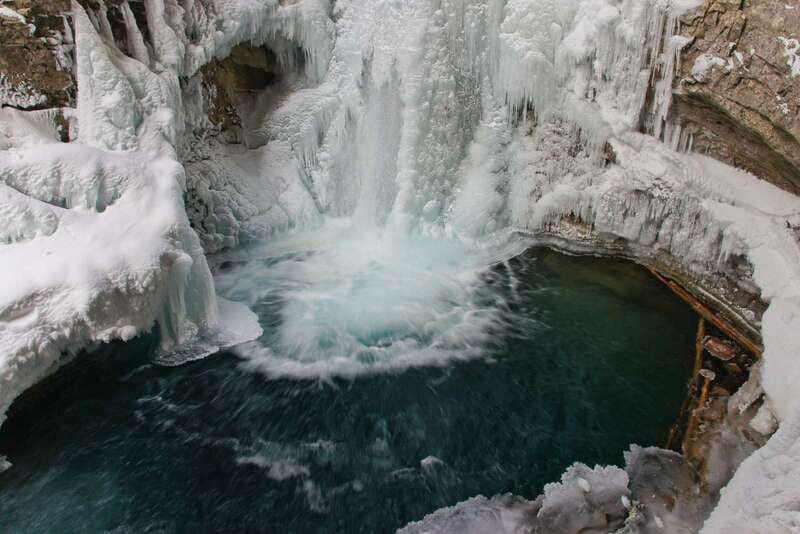 From Banff: Johnston Canyon Guided Icewalk - The Frozen Waterfalls and Ice Formations