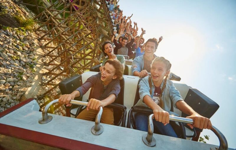 From Barcelona: PortAventura Theme Park Ticket & Transfer - The Food and Shopping Scene at PortAventura