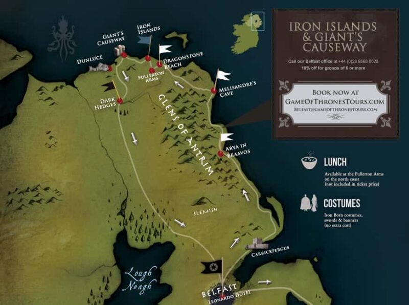 From Belfast: Iron Islands & Giant's Causeway - Exploring the Cushendun Caves: Melisandre’s Dark Moment in Season Two