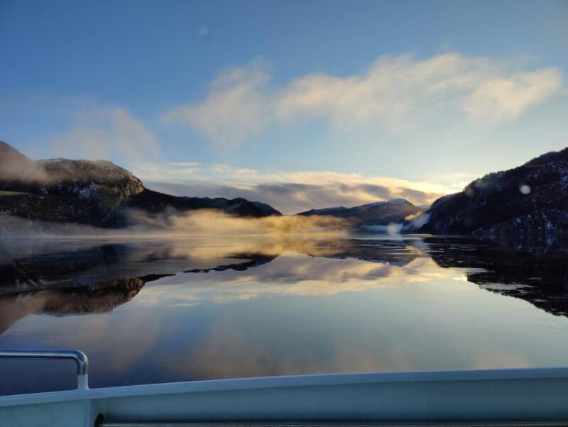 From Bergen: The Original Fjord Cruise to Mostraumen - Relaxing on Deck or Inside the Cabin