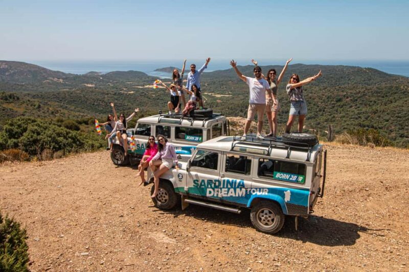 From Cagliari: 4x4 Mountains & Beaches Chia or Villasimius - Exploring the Chia Area: Offroad and Beaches