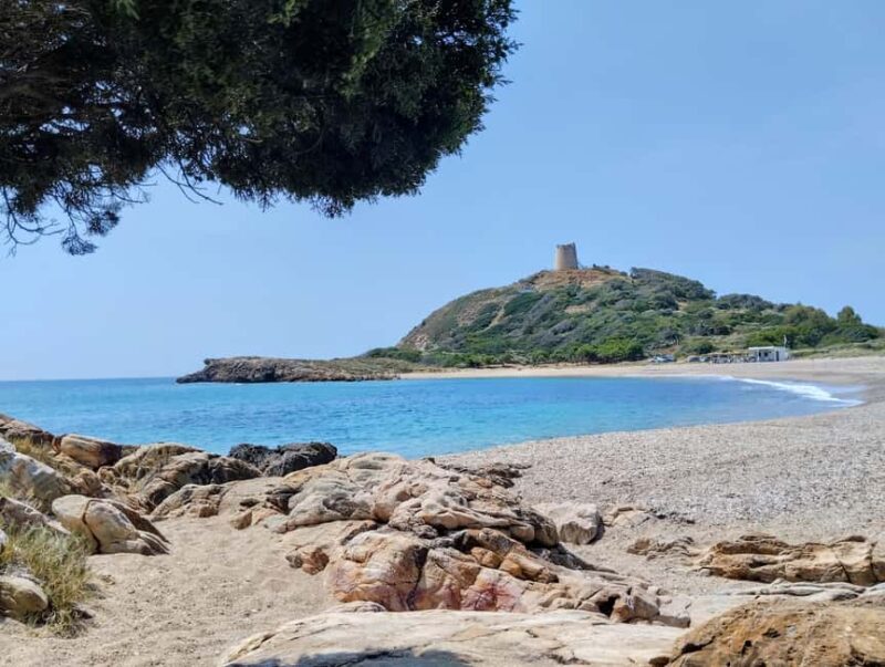 From Cagliari: Chia Beaches Tour with van - Highlights of the Two Beaches Unique Qualities