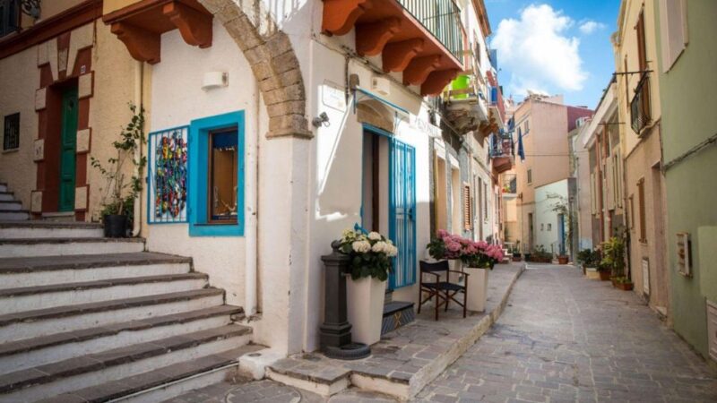 From Calasetta: Scooter hire on the island of Sant'Antioco - Ferry Trips to San Pietro and Carloforte