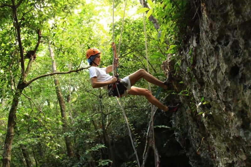 From Cancun: ATV, Cenote, and Rappelling Jungle Experience - Swimming in the Hidden Cenote with Stalactites and Stalagmites