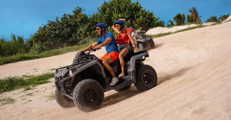 From Cancún: ATV Jungle Trail Adventure and Beach Club - Exciting ATV Trail Through the Mayan Jungle