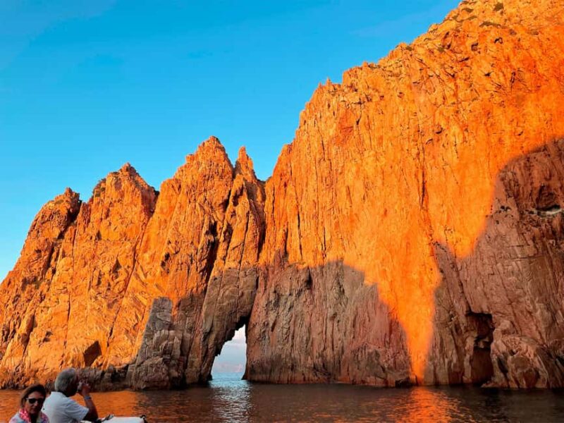 From Cargèse : The Calanques of Piana - Mystical Caves of Capo Rosso and Ancient Formations