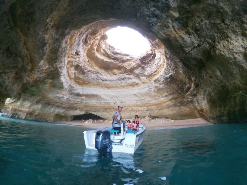 From Carvoeiro: Benagil Caves and Praia da Marinha Boat Trip - Starting Point and Check-In Process at Carvoeiro Beach