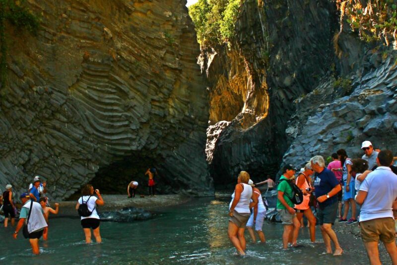 From Catania: Mt. Etna, Wine and Alcantara Tour with Lunch - Alcantara Gorges: Natural Marvels of Lava and Water