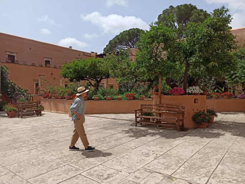 From Chania: Ag.Triada & Katholiko Monasteries | Hermit Cave - Visiting the Well-Preserved Agia Triada Monastery of Tzagaroli