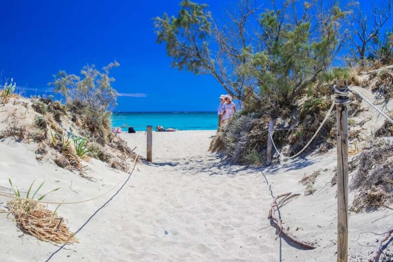 From Chania: Elafonisi Pink Sand Beach Day Trip w/ Elos Stop - Elafonisi Beach’s Pink Sand and Turquoise Waters