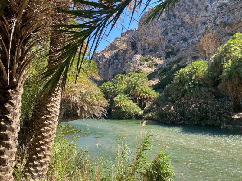 From Chania: Preveli Palm Beach and Kourtaliotis Waterfalls - Booking, Cancellation, and Language Options