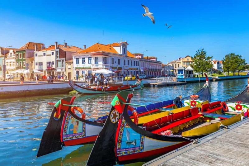 From Coimbra: Tour to Aveiro, Costa Nova beach, and Moliceiro boat ride - Visiting Praia da Barra and Admiring the Aveiro Lighthouse