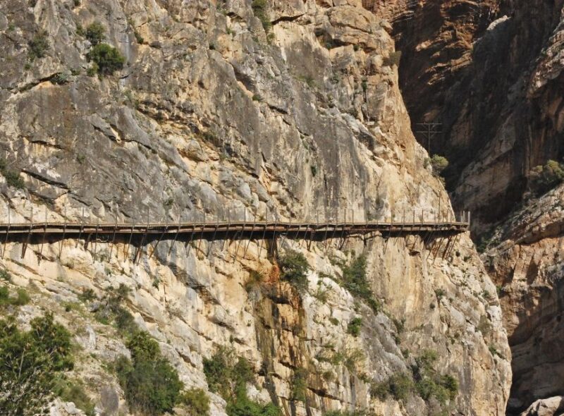From Costa del Sol: Caminito del Rey Day Trip - The Walk: From the Dark Tunnel to the Cliffside Path