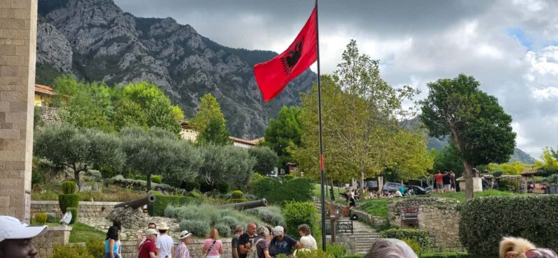 From Durres/Golem: Kruja & Holy Mountain 1100m & Old Bazaar - Scenic Drive and Views on Kruja Mountain