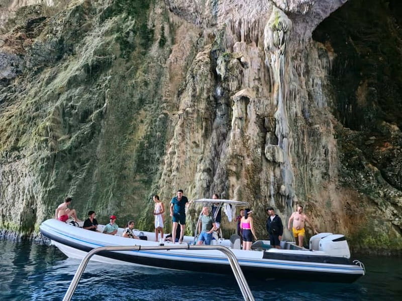 From Durres: Speed Boat to Sazan Island, Cave & Karaburun - Visiting Sazan Island’s Unique Landscape and History