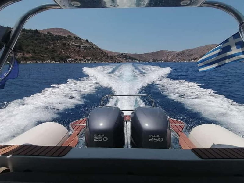 From Faliraki : Speedboat tour kalithea caves&antony kouin - Exploring Antony Queen Bay for Snorkeling and Marine Encounters