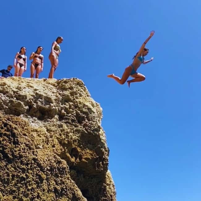 From Faro: Adventure Express Tour - Cliff Jump & Beach - Key Points