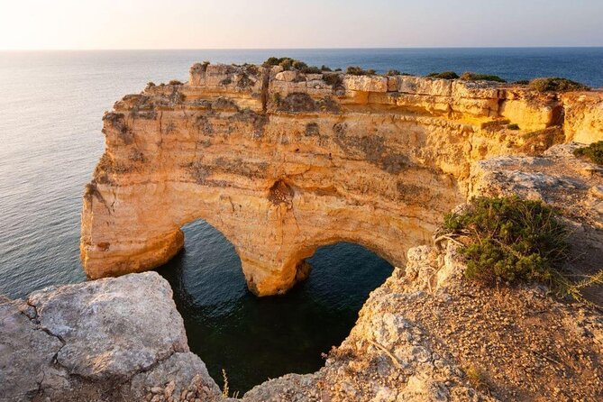 From Faro: Benagil Cave, Marinha & Carvoeiro [Full-Day Tour] - Exploring the Limestone Formations of Algar Seco