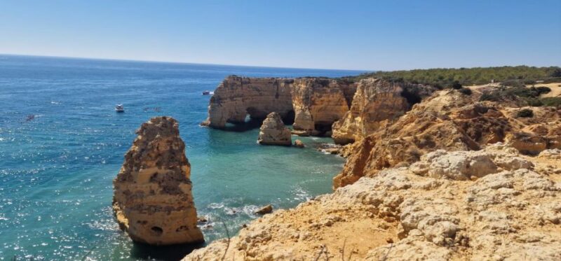 From Faro: Benagil Cliffs Hiking & 4 Treasures Experience - Weather, Swimming, and Snorkeling Conditions