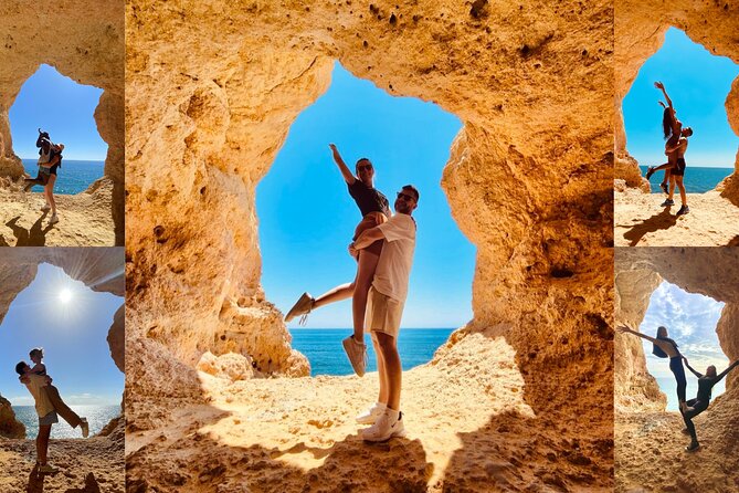 From Faro: Benagil, Marinha Beach, 7 Hanging Valleys, Algar Seco - Exploring Algar Seco’s Limestone Caves