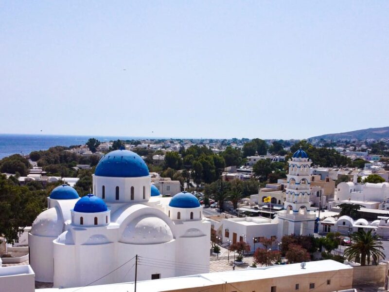 From Fira: Santorini Highlights Minibus Tour with Oia Sunset - Firostefanis Blue Domes and the Old Lighthouse