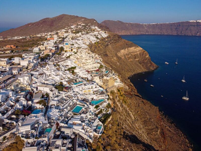 From Fira: Santorini Highlights Minibus Tour with Oia Sunset - Sunset in Oia Village