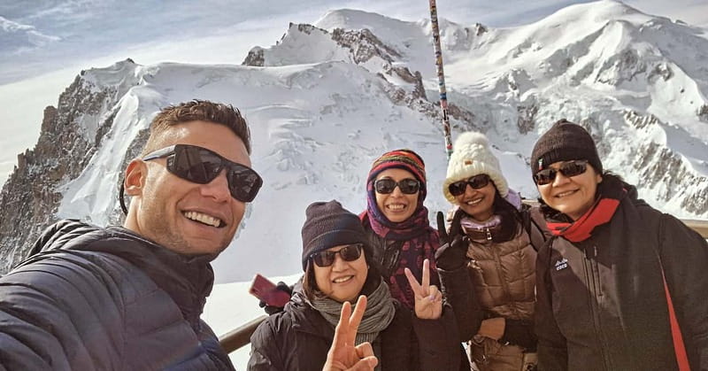 From Geneva: Chamonix, Mont Blanc & Ice Cave Guided Day Tour - Viewing the Distant Matterhorn and Other Peaks