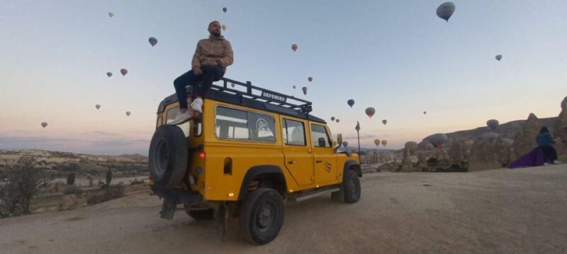 From Göreme: Cappadocia Jeep Safari Tour - The Guide and Vehicle Experience