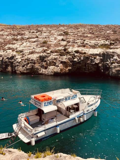 From Gozo:Around Comino, Blue Lagoon, Crystal Lagoon & Caves - Logistics and Meeting Points in Mgarr Harbour