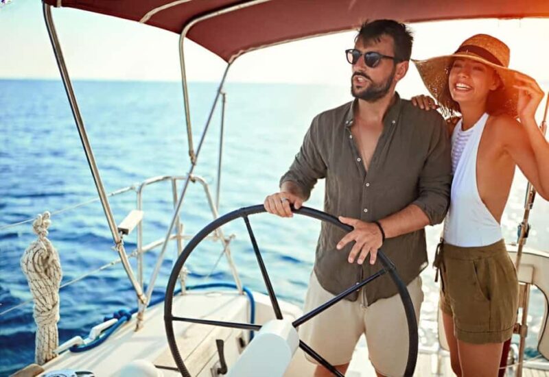 From Heraklion: Private Sailing Trip with our Hanse 470 - Exploring Dia Island’s Rugged Charm and Cedar Trees