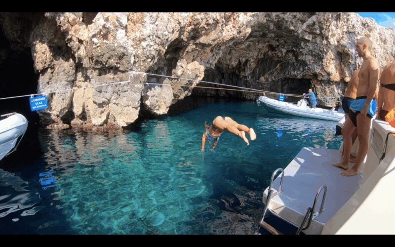 From Hvar: Blue Cave, Vis, Pakleni Islands Private Boat Tour - The Refreshing Blue Lagoon at Budikovac Island