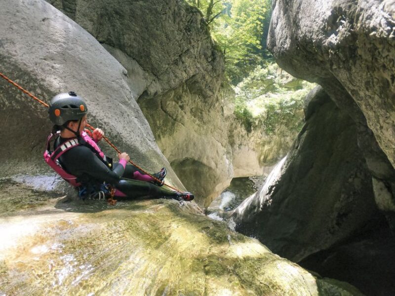 From Interlaken: Canyoning Chli Schliere - The Guides: Expert, Attentive, and Supportive