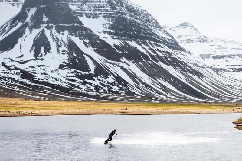From Isafjordur: Wakeboarding and Hiking Day Trip - The Approach to Wakeboarding on an Alpine Lake