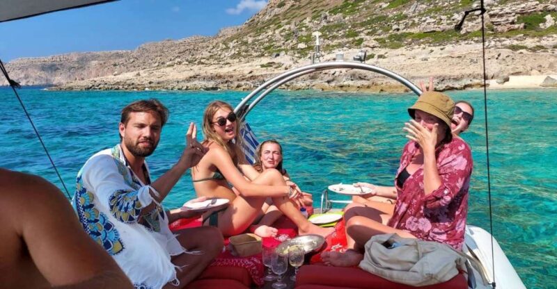 From Kissamos Port: Balos and Gramvousa Private RIB Cruise - Gramvousa Island and the Fortress at the Top