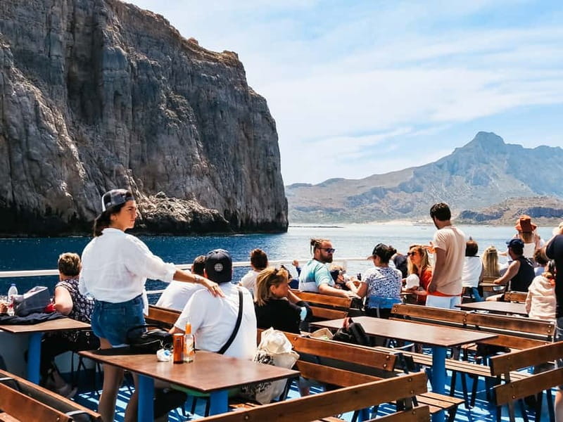 From Kissamos Port: Boat Cruise to Balos Lagoon & Gramvousa - Food and Drinks on Board
