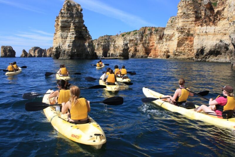 From Lagos: Algarve Coast and Caves by Kayak - The Support Boat and Paddling Options