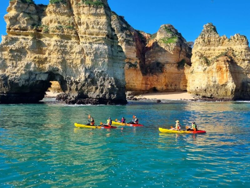 From Lagos: Kayak Experience in Ponta da Piedade - Starting at Marina de Lagos and the Catamaran Ride