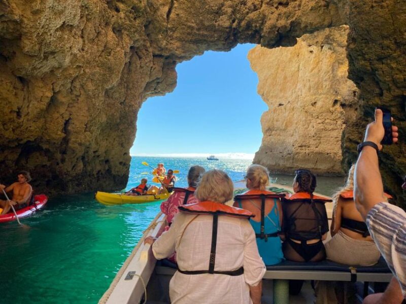 From Lagos: private Ponta da Piedade Sunset Cruise - The Experience of a Private Group on the Water
