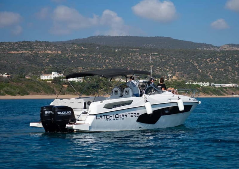 From Latchi: Blue Lagoon Tour via Karnic SL800 Boat - Discover the Blue Lagoon Tour from Latchi on a Karnic SL800 Yacht