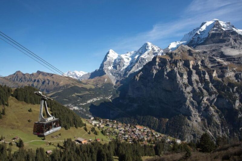 From Lausanne: Spectacular Schilthorn with 007 Experience - Enjoy a Rotating Meal at Piz Gloria with 360-Degree Views