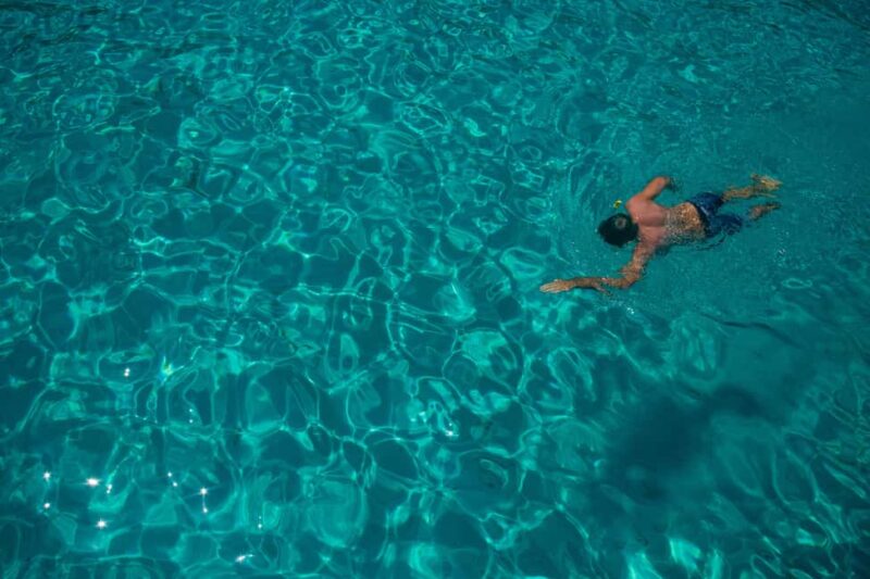 From Lefkimmi: Sivota,Blue Lagoon & Cave Cruise by Speedboat - Relaxing at the Blue Lagoon