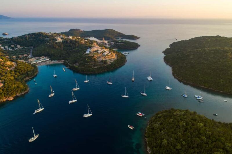 From Lefkimmi: Syvota, Blue Lagoon and Cave Sunset Cruise - Departing from Lefkimmi Port for a Coastal Adventure