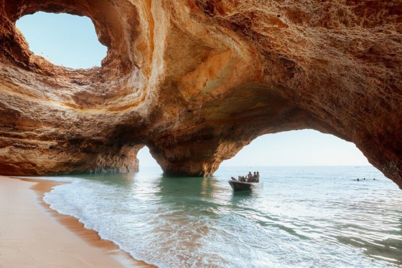From Lisbon: Algarve, Benagil Sea Cave & Lagos Full-Day Tour - Exploring Algar Seco and the Boneca Cave