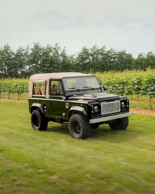 From Lisbon: Jeep Adventure + Wine Tasting + Tapas + Pick up - Touring the Casal do Vale Cellar and Estate